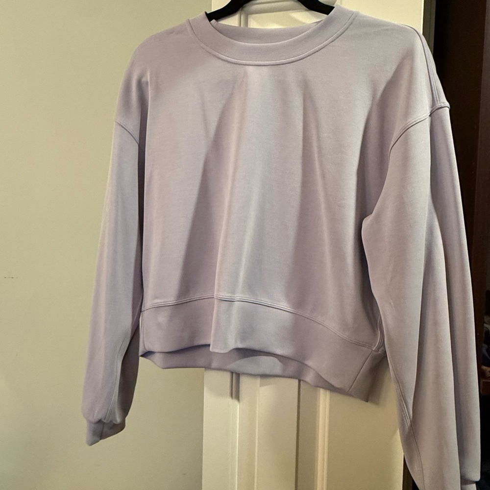 lululemon soft stream sweater in lilac